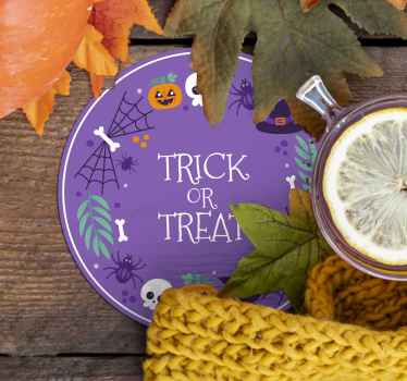 Halloween underlag med halloween-motiv - Tenstickers