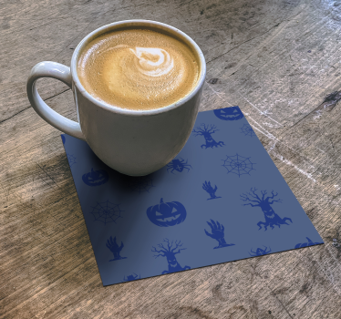 Halloween underlag med skumle skygger mønster - Tenstickers