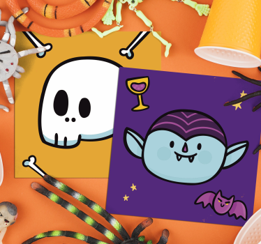 Monstre lykkelig halloween drikke dalbane - Tenstickers