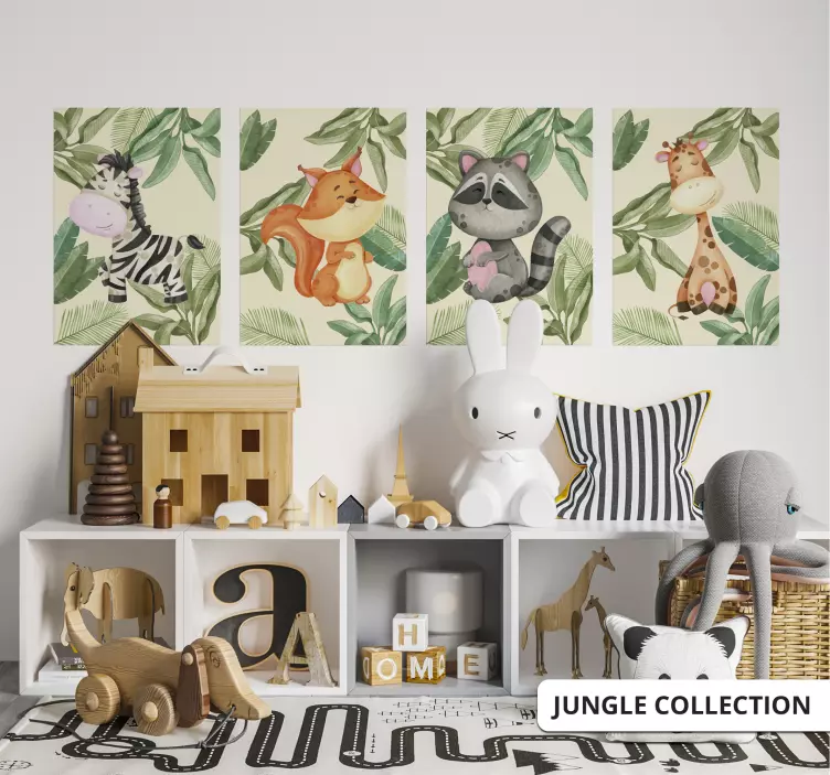 Jungel giraff post print - Tenstickers
