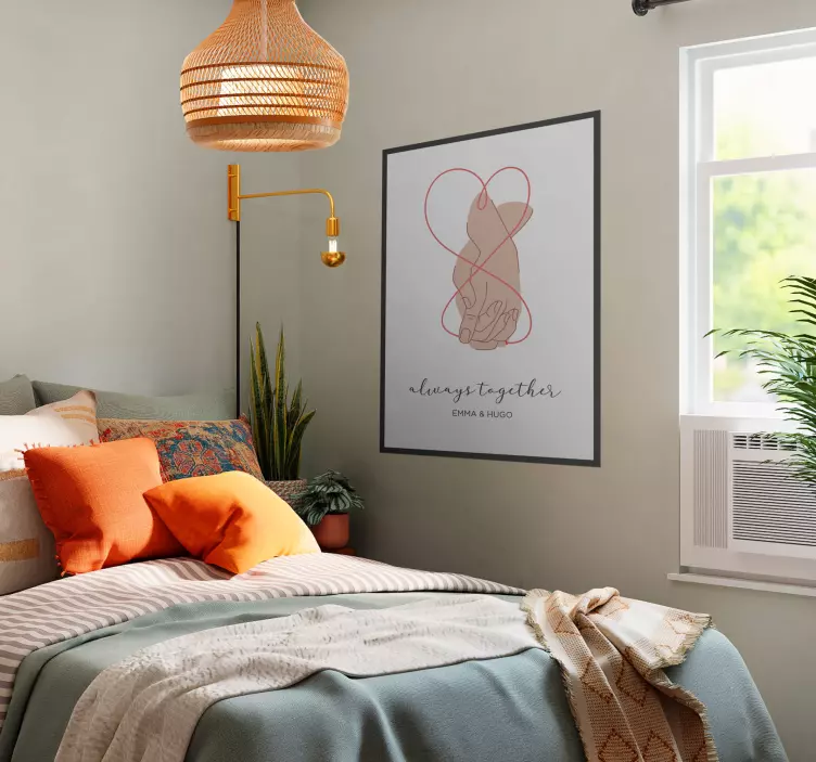 Alltid sammen hovedsoverom plakat - Tenstickers