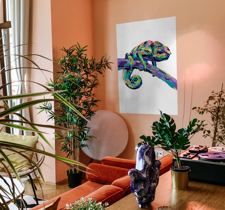 Abstrakt kameleonplakattrykk - Tenstickers