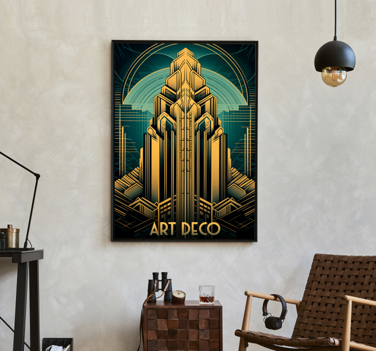 Art deco-tårn Art Déco-plakat - Tenstickers