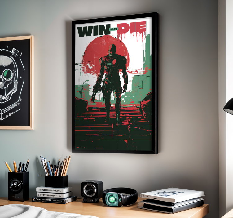 Cyber android videospillplakat - Tenstickers