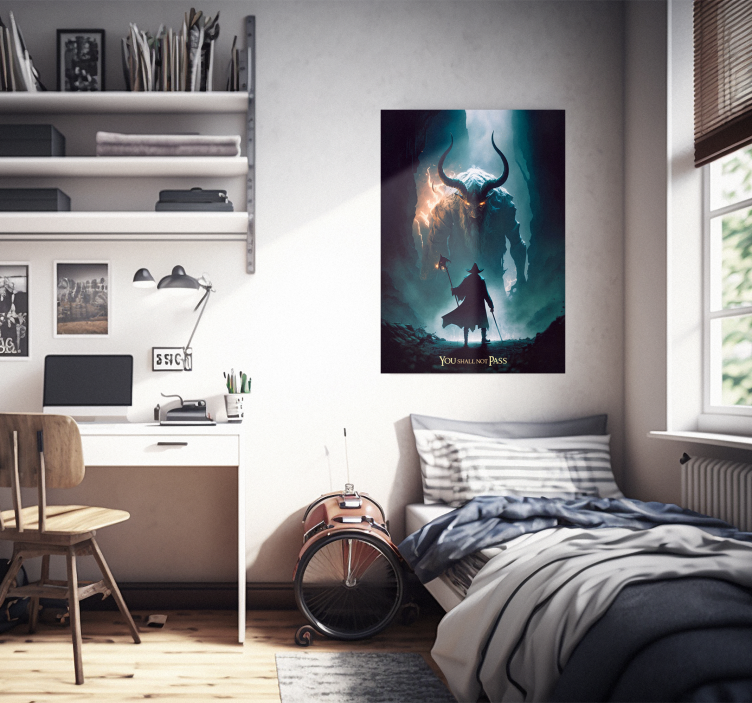 Du skal ikke passere filmplakat - Tenstickers