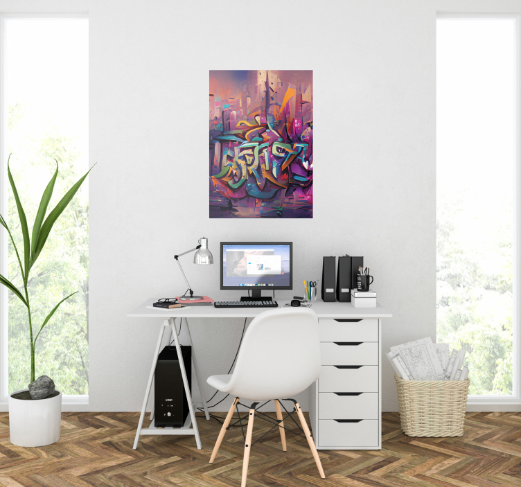 Gatekunst graffiti plakat - Tenstickers