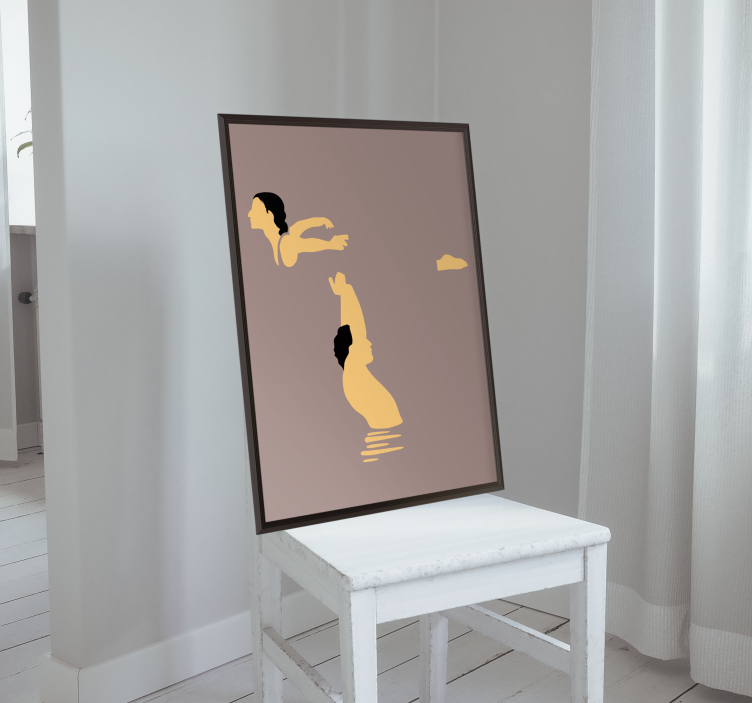 Johnny og baby plakatdesignet - Tenstickers