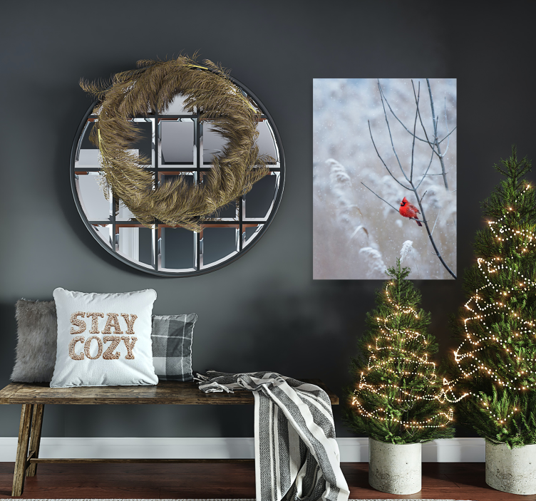 Plakattrykk for julefugler - Tenstickers