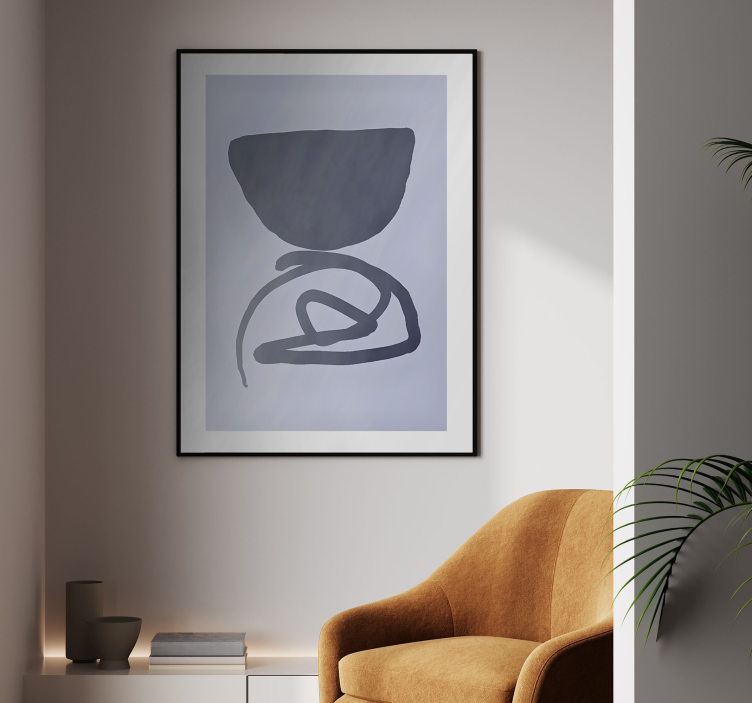 Lilla ramme abstrakte plakate - Tenstickers