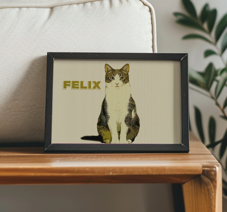 Personlig illustrasjon i halvtone dyreplakate - Tenstickers