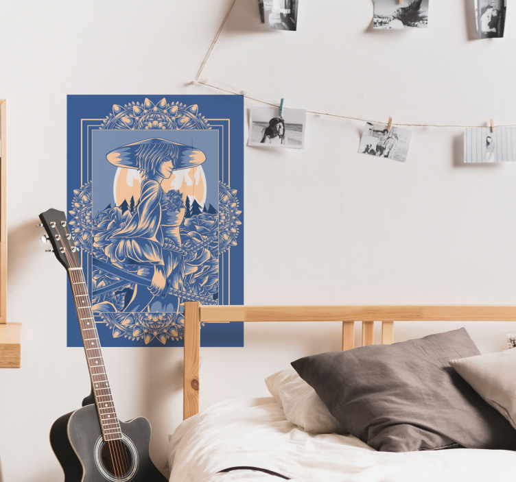 Samurai anime plakattrykk - Tenstickers