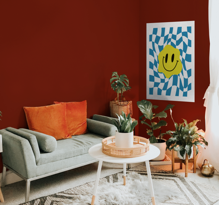 Smiley groovy plakattrykk - Tenstickers