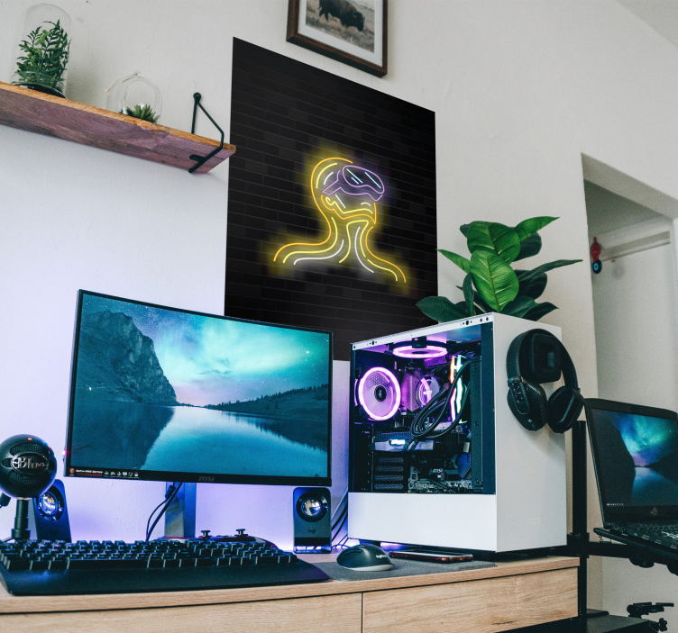 Spill virtuell virkelighet plakat - Tenstickers