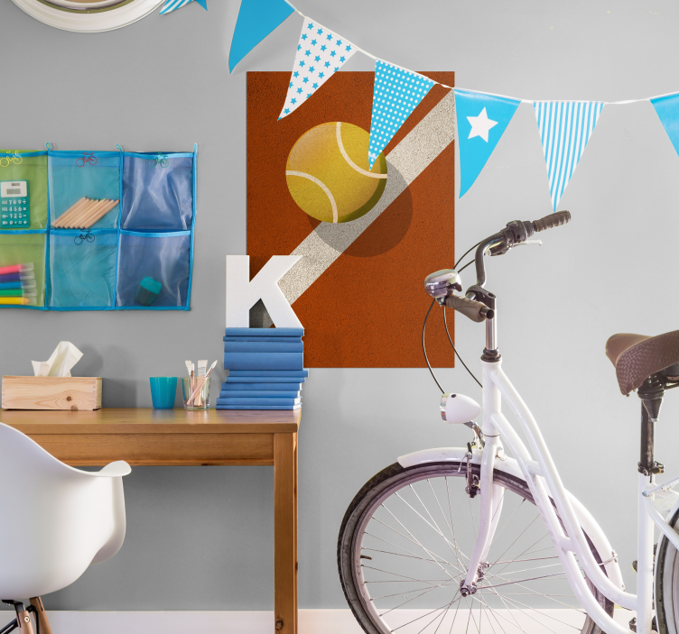 Designplakat for tennisball - Tenstickers