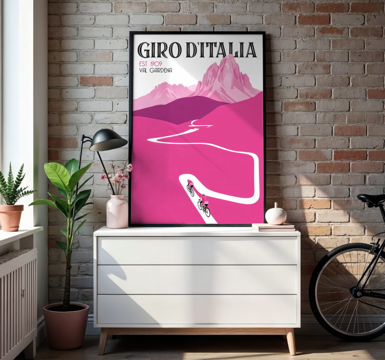 val gardena Sykkelplakat - Tenstickers