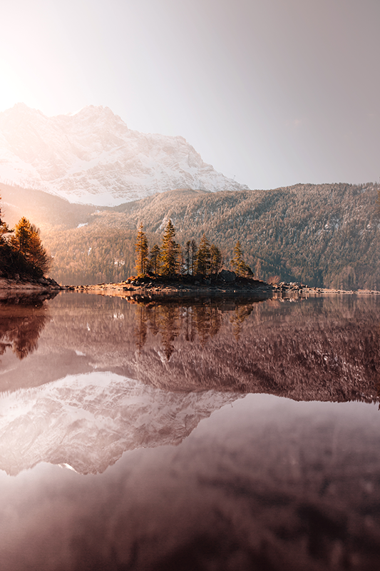 Nordiske fjell realistisk fotoplakat - Tenstickers