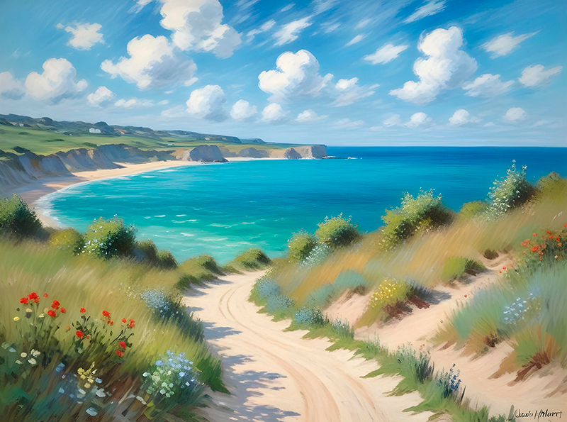 Vakker havutsikt landskapsplakat - Tenstickers