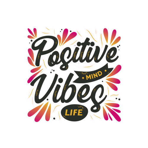 Kontor plakat positivt sinn positive vibber - Tenstickers