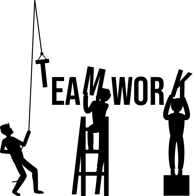 Teamarbeid kontor plakat - Tenstickers