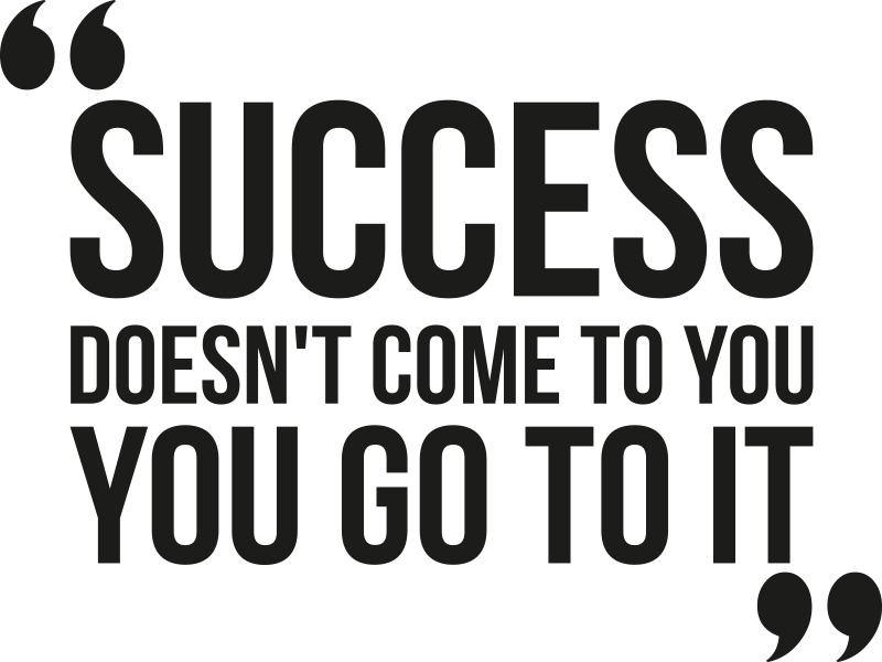 Kontor plakat suksess stort design - Tenstickers