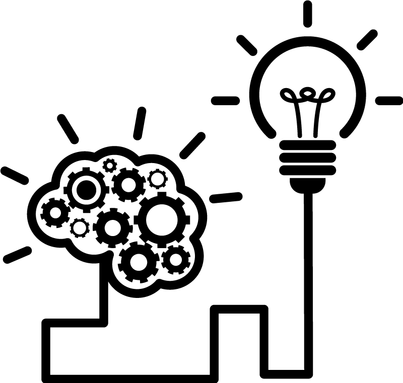 Mind map konsept kontor plakat - Tenstickers