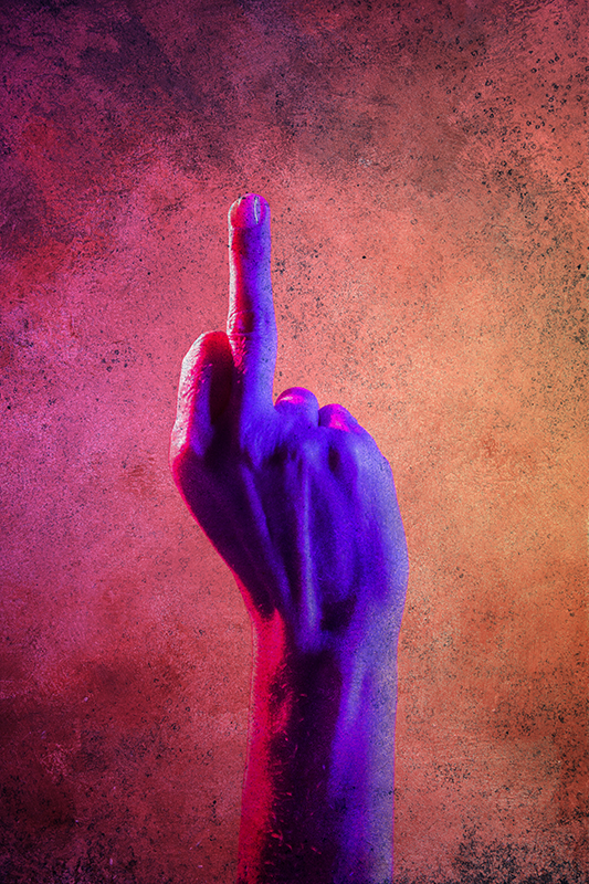 Plakat tenåringer ungdommelig faen deg - Tenstickers