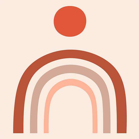 Plakate stue regnbuekunst - Tenstickers