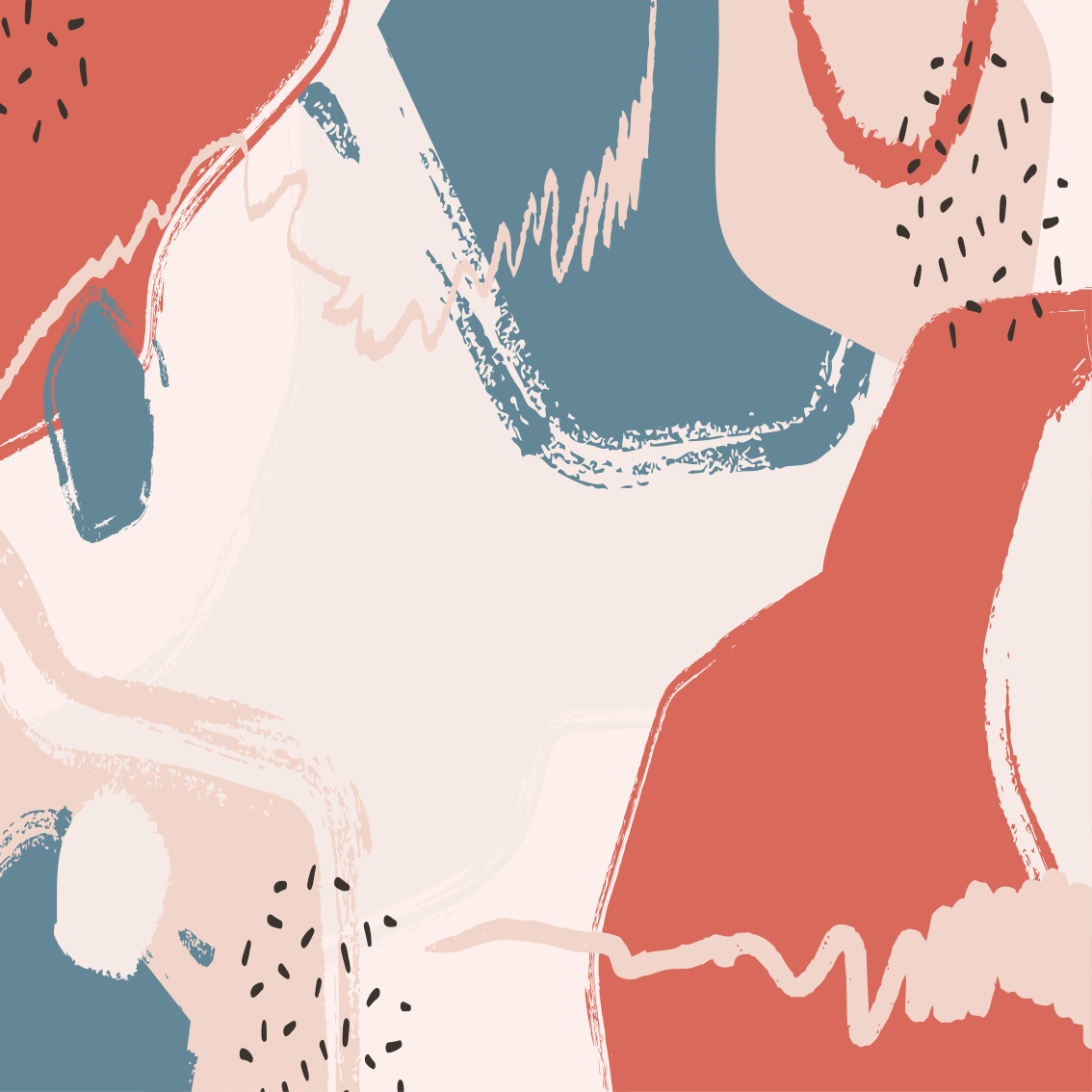 Abstrakte kunstformer plakate stue - Tenstickers