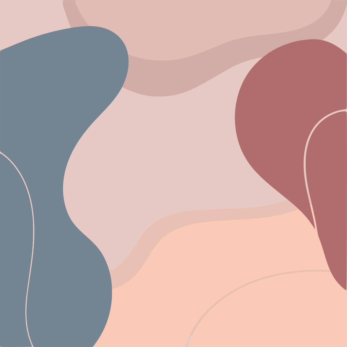 Plakate stue i myke farger - Tenstickers