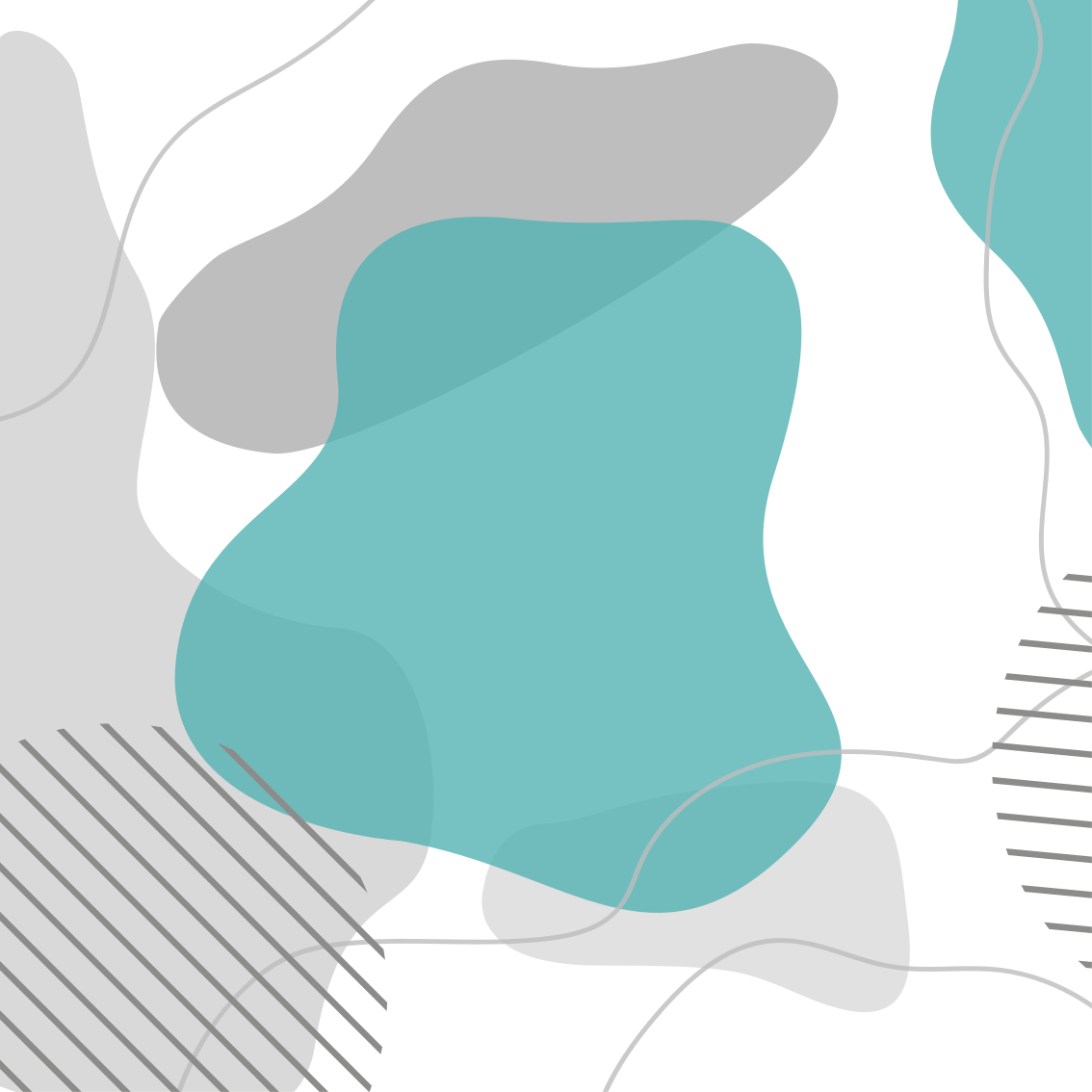 Blå og grønne veggkunstformer plakate stue - Tenstickers