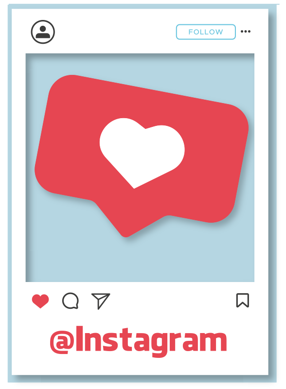 Instagram-bruker tekstplakat - Tenstickers