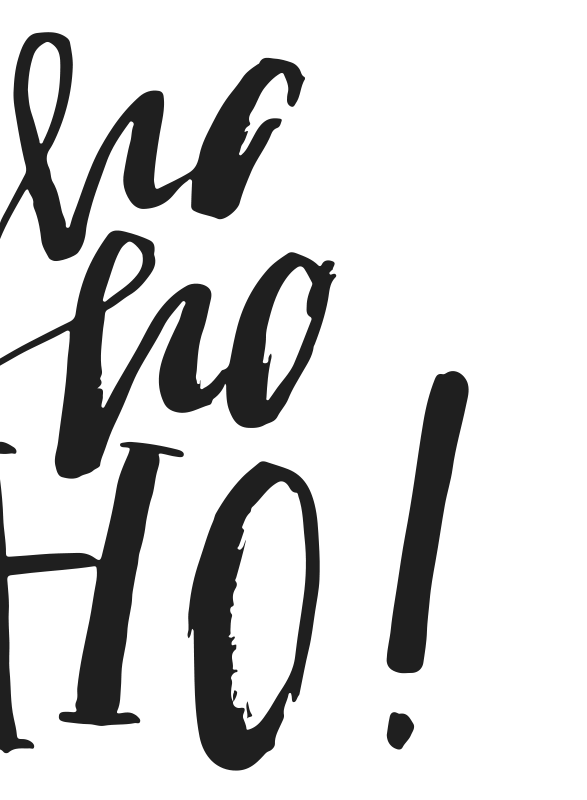 Juleplakat ho ho ho! - Tenstickers