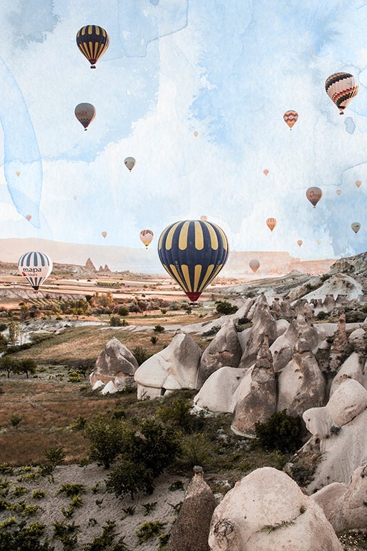Byplakat cappadocia luftballonger - Tenstickers