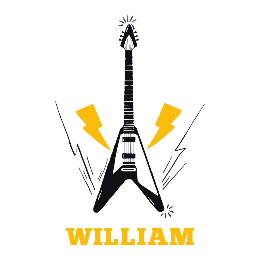 Personlig plakat elektrisk gitar inspirasjon - Tenstickers