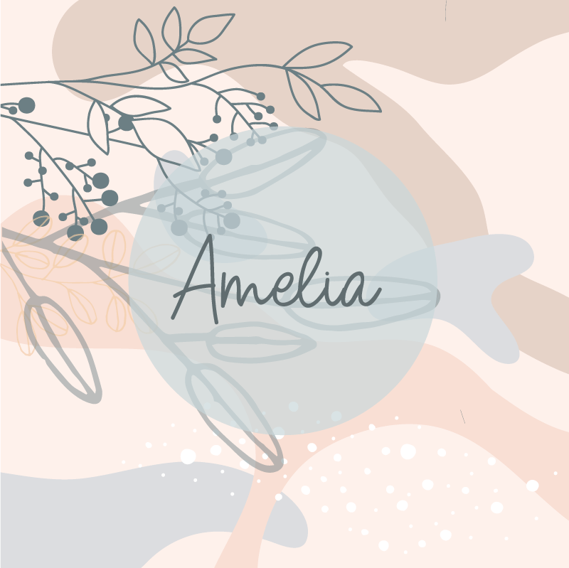 Amelias personlige plakat - Tenstickers