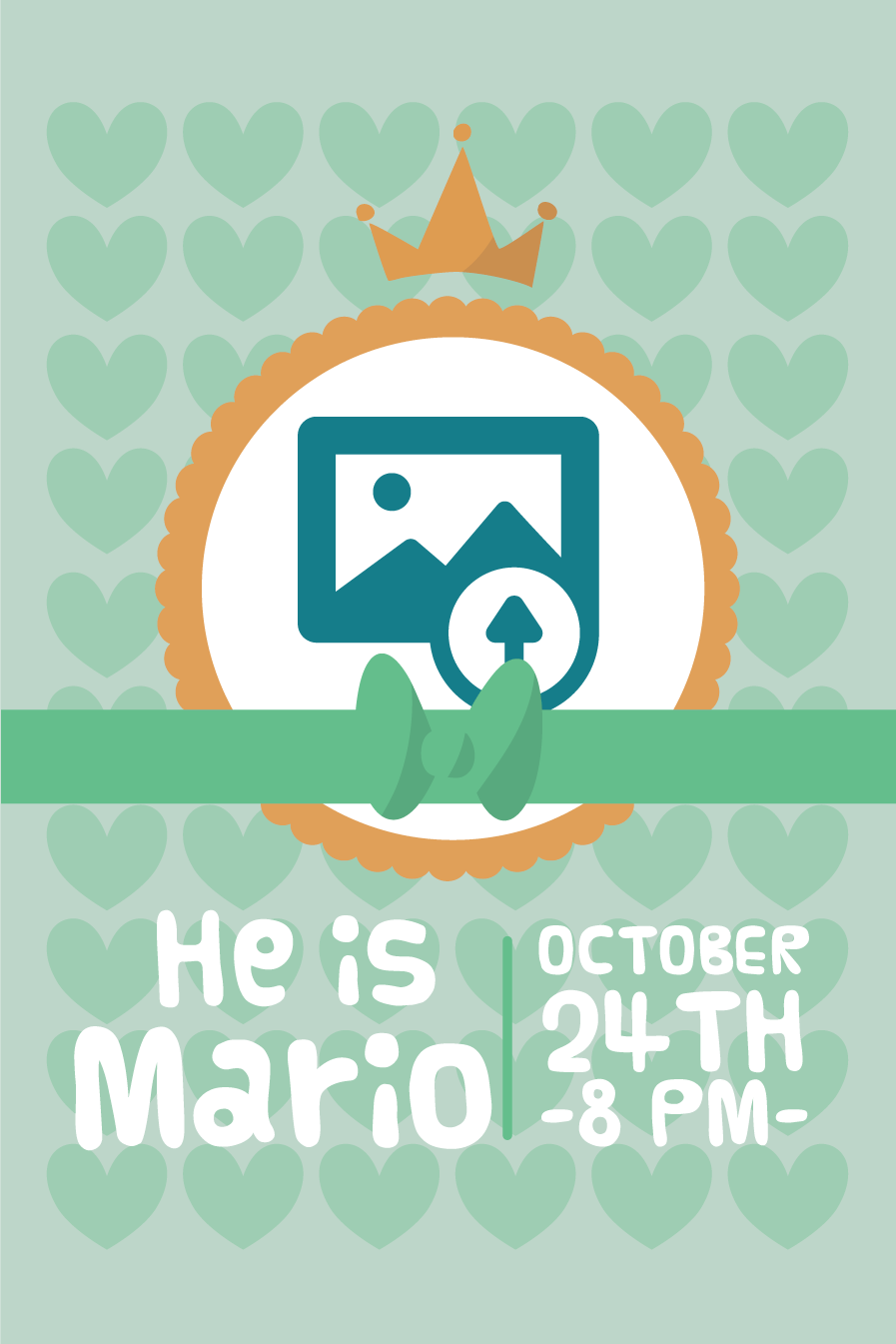 Personlig plakat han er mario - Tenstickers