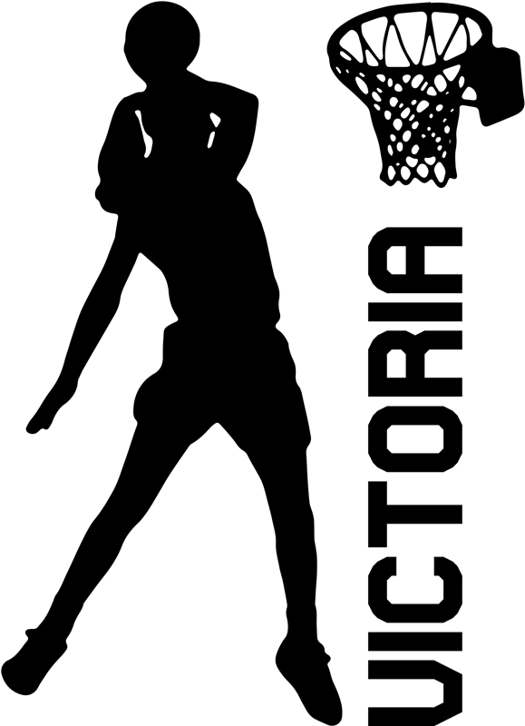 Sportsplakat med basketballtema spiller som heter - Tenstickers