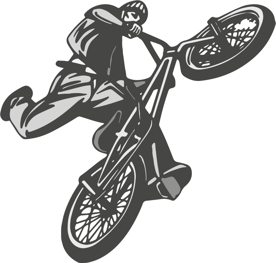 Sykkelplakat til ungdomsrom med bmx-motiv - Tenstickers