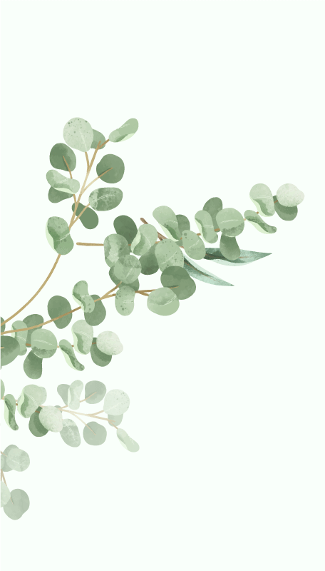 Naturplakate med bohemsk bladmønster - Tenstickers