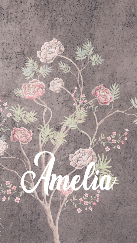 Vintage plakat med rosetre i vintage stil - Tenstickers