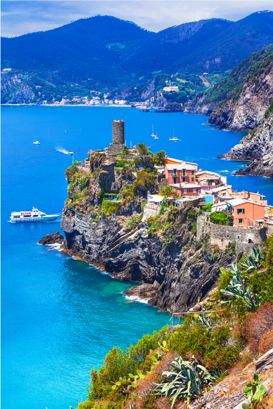 Landskapsplakat realistisk italienske cinque terre - Tenstickers