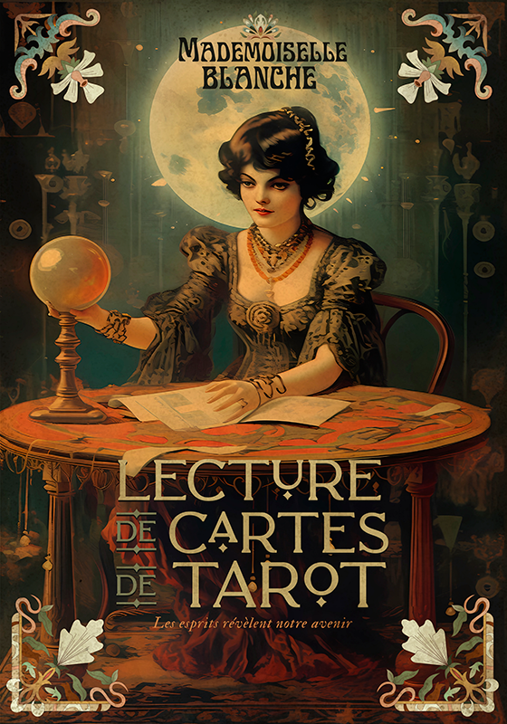 Vintage plakat tarotlesninger - Tenstickers