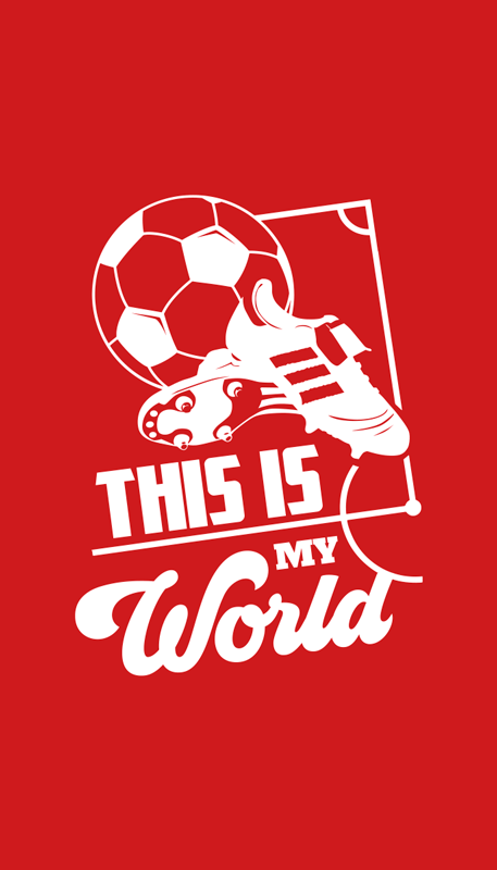 Fotballplakat dette er min verden - Tenstickers