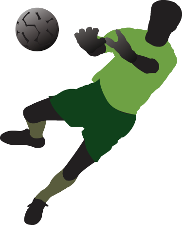 Fotballplakat ungdomskeeper i vinyl - Tenstickers