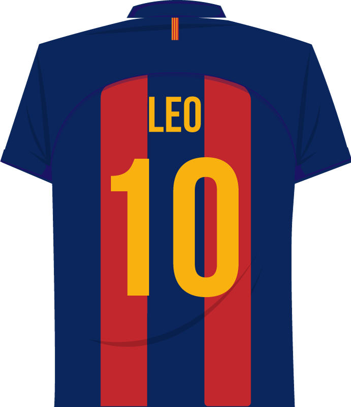 Fotballplakat messi veggklistremerke - Tenstickers