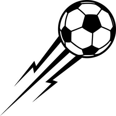 Fotballplakat dekorativ fotball som lynet - Tenstickers