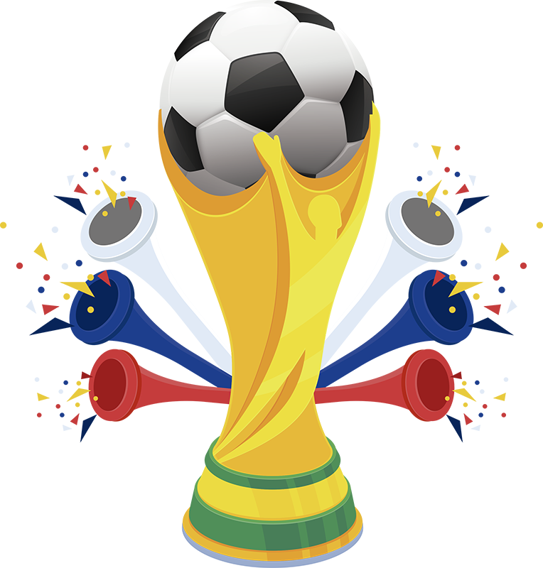 Fotballplakat vm-ball i vinyl - Tenstickers