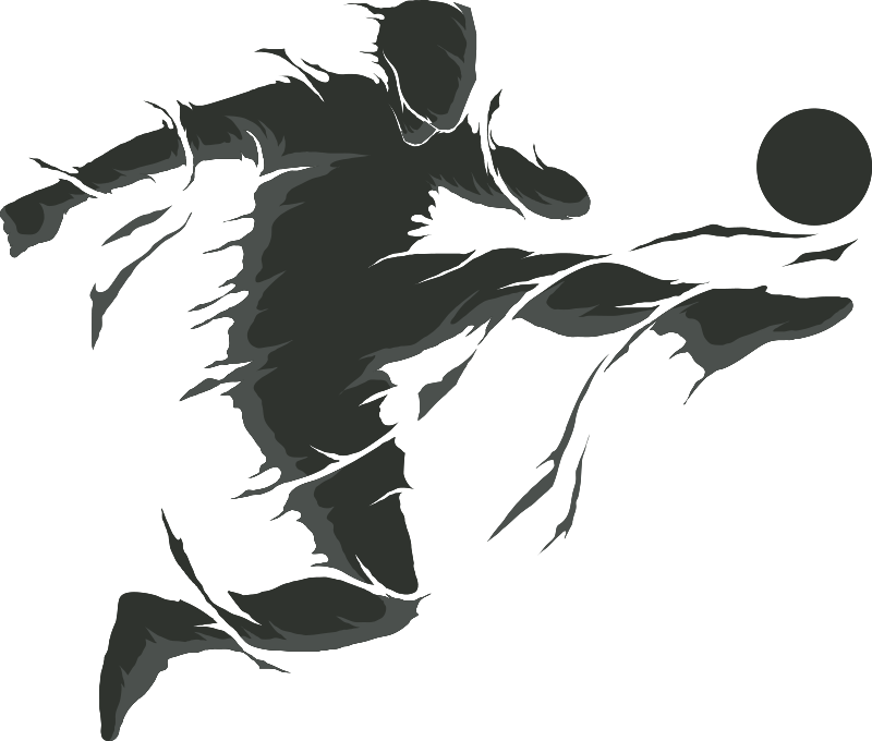 Fotballplakat fotballspiller klistremerke - Tenstickers