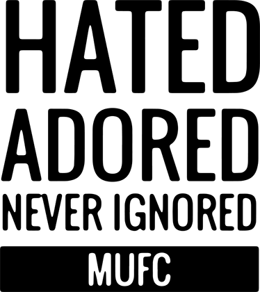 Fotballplakat dekorativ vinyl mufc uk - Tenstickers