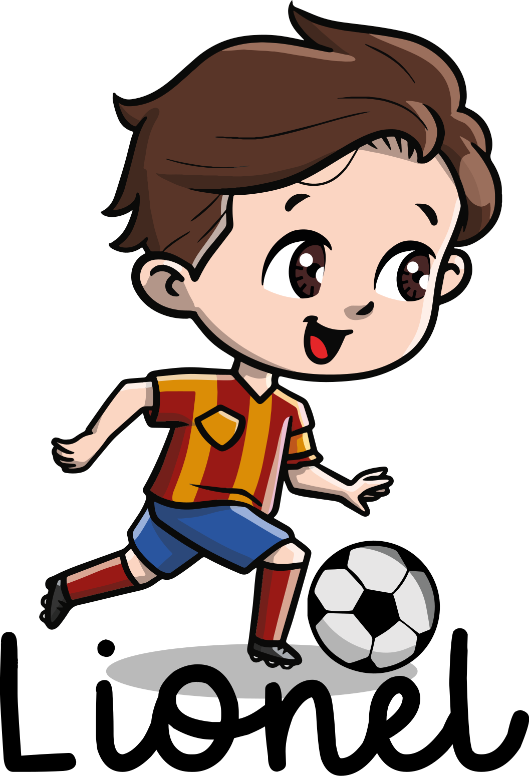 Fotballplakat med navn på unge fotballspillere - Tenstickers